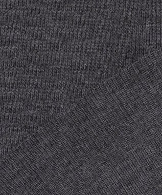 ICB 【新色追加】 エクストラファインメリノリブ Vネックプルオーバー ミディアムグレー系