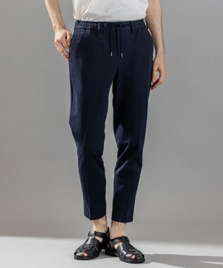 新素材【通気性/ストレッチ】グリットタックジャージー / ドロスト付きテーパードパンツ PEGG CONVERTIBLE