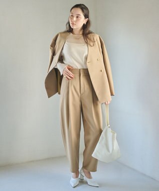 #Newans シアープルオーバーシャツ アイボリー系