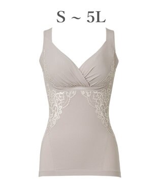 BRADELIS New York 【BRADELIS NewYork peace】綿混キャッチャーカップレースブラキャミ25 ノンワイヤー 補正下着 補整 カップ付き ブラトップ ボディシェイパー