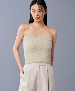 ラメ シャギー ニット バンドゥ（uncrave STANDARD）