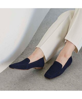MODE ET JACOMO <MODE ET JACOMO>ニットローファー ネイビー