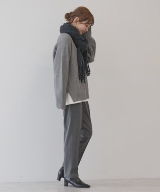 AMERICAN HOLIC バイパチラメ入りＶネック片畦ニットカーディガ Light Gray Mixture