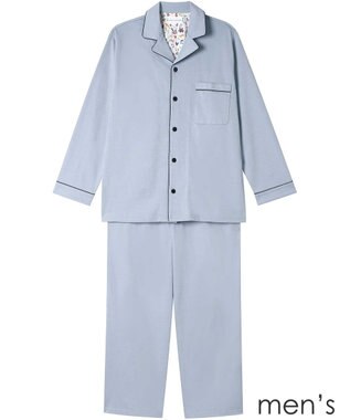 une nana cool 【綿100％】やわらか天竺メンズパジャマ　ＭＡＤＥ　ＷＩＴＨ　ＬＩＢＥＲＴＹ　ＦＡＢＲＩＣ SG