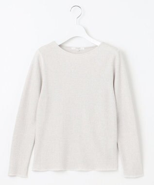 23区 【SLOW/一部店舗限定】ラメリブジャージー ロングTシャツ アイボリー系