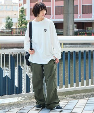 WEGO 【ユニセックス着用ITEM】ガールフレンドグラフィックBIGロンT（LS） ホワイト