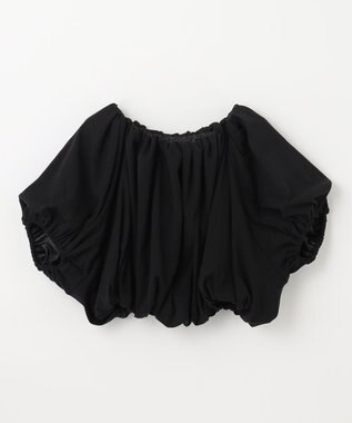 NAVE 【Nave 　洗える・接触冷感】クロップドジャージーブラウス ブラック系