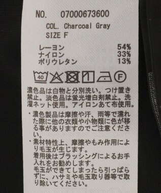 YECCA VECCA 2wayノースリーブカットワンピース Charcoal Gray