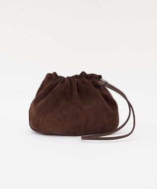 russet 【WEB限定】スエード巾着4WAYショルダーバッグ(CE-1793-WEB) D.Brown
