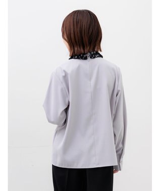 Te chichi レースカラーブラウス グレー