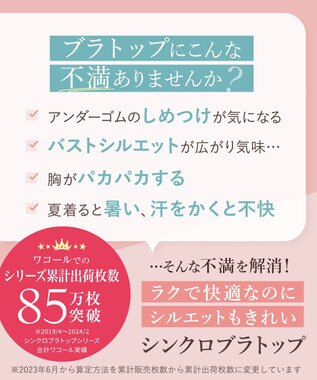 Wing インナー　カップ付きノースリーブ　【シンクロブラトップ】　ラクなのにきれいなバストシルエット　ウイング／ワコール　ET1131 ブルー