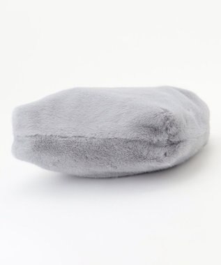 ANY SIS フェイクファーチェーン トートバッグ ライトグレー