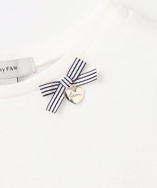 ANY KIDS ドッキング レトロ花柄 ワンピース ネイビー