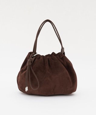 russet 【WEB限定】スエード巾着4WAYショルダーバッグ(CE-1793-WEB) D.Brown