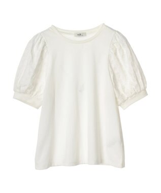 earth music&ecology フラワーレースプルオーバー Ivory