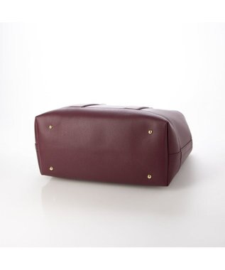 UNBILLION cachecache ショルダー付きパーテーション合成皮革トートL ワイン