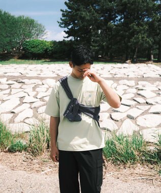 SHARE PARK MENS 【UVカット・吸水速乾・ストレッチ・軽量 】ポケットロゴTシャツ（L・XLサイズ） 黄緑系