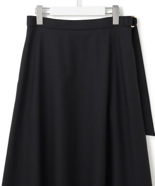 23区 S 【VERY10月号掲載】メリノウールサテン スカート ブラック系