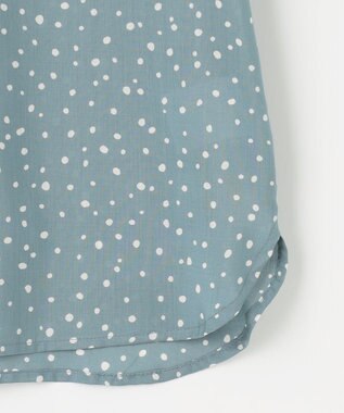 J.PRESS LADIES 【洗える・イージーケア】スパンローンランダムドット ブラウス スモーキーグリーン系5