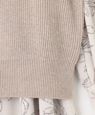 Feroux 【セットアイテム】ニットベストセット ワンピース ベージュ系2