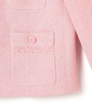 TOCCA 【洗える・消臭】MIST TWEED ジャケット ピンク系5