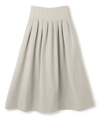 uncrave ヴィンテージタフタ フレアスカート ライトグレー