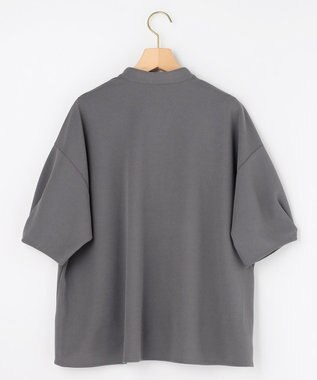 組曲 【接触冷感・WEB限定】ジョーゼットジャージードルマンスリーブ ブラウス グレー系