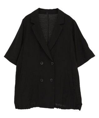 YECCA VECCA ハーフスリーブライトジャケット Black