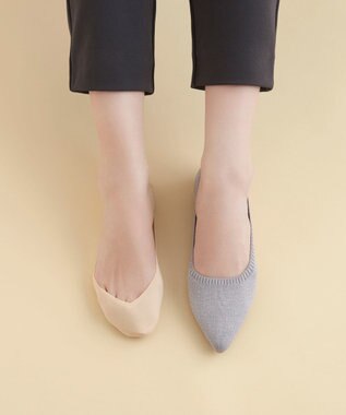 steppi 【抗菌防臭】パンプス用 フットカバー 浅履きタイプ ベージュ系