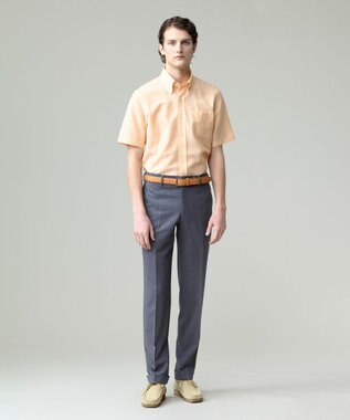 J.PRESS MEN REDA ACTIVE サマードレスシャツ / B.D. オレンジ系