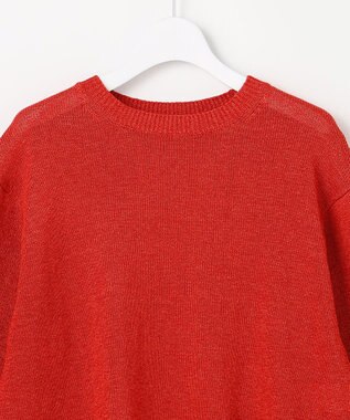 J.PRESS LADIES S DRY COMFORT クルーネック ニット スカーレット系