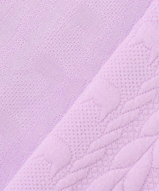 ANY KIDS ふくれジャガードカーディガン ラベンダー