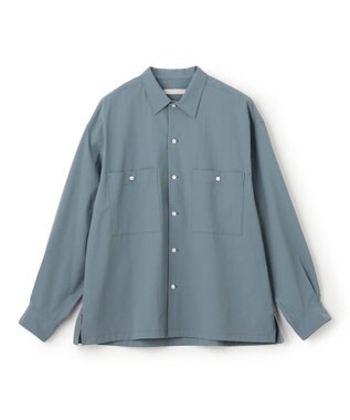 UNFILO MENS 【男女兼用】コンフォート カジュアル ワイドシャツ [24年秋冬商品] ダークブルー