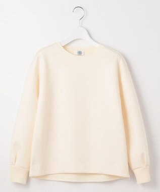 J.PRESS LADIES L ニットコンビ カットソー アイボリー系