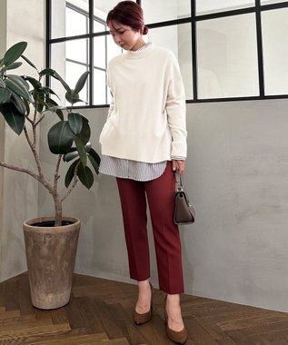 UNFILO L 【新色追加】ふわふわ クルーネックニット オフ