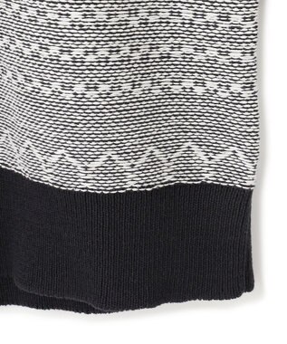 JOSEPH HOMME レボソジャガード 　クルーネックニット ブラック系3