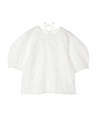 Green Parks AnriettMusee ショート丈ジャガードトップス Off White