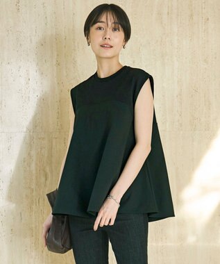 UNFILO L ビスチェ レイヤードT ブラック×ブラック