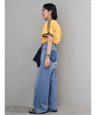 AMERICAN HOLIC ラインＴシャツ　Ｙｅｌｌｏｗ／Ｄｉｓｎｅｙ Yellow