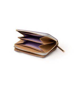 LANVIN en Bleu ヴィオレット 2つ折りLファスナー財布 ラベンダー