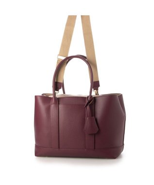 UNBILLION cachecache ショルダー付きパーテーション合成皮革トートL ワイン