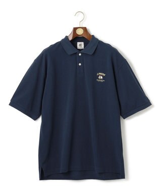 J.PRESS MEN 【AaronChang】【UNISEX】カノコ ポロシャツ ネイビー系