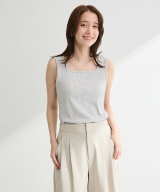 Green Parks ２ＷＡＹネックラメタンクトップ Gray