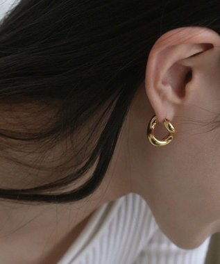 simoe Hug Hoop Pierce ピアス ゴールド