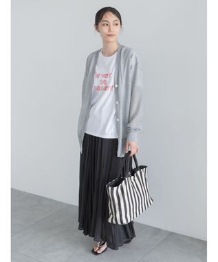 Te chichi 14GミドルVネックカーディガン《2026 SUMMER LOOK item》 グレー