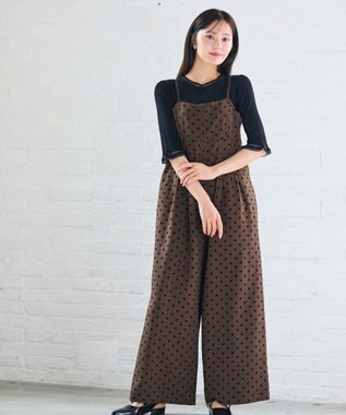 Feroux シアートリム リブニット ブラック系