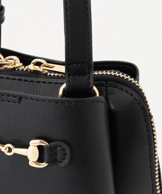 LA BAGAGERIE 【MONICA】ビット金具ショルダーバッグ ブラック
