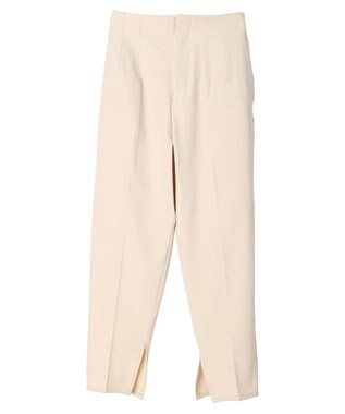 Green Parks 裾スリット／選べる美脚みえパンツ Ecru