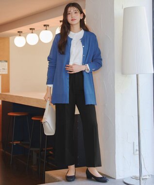 Tiaclasse 【ダブルクロス】ワイドパンツ ブラック