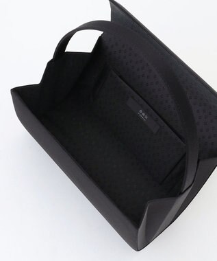 自由区 FORMAL 【日本製】米沢織 インナーマグネット ハンドバッグ ブラック系